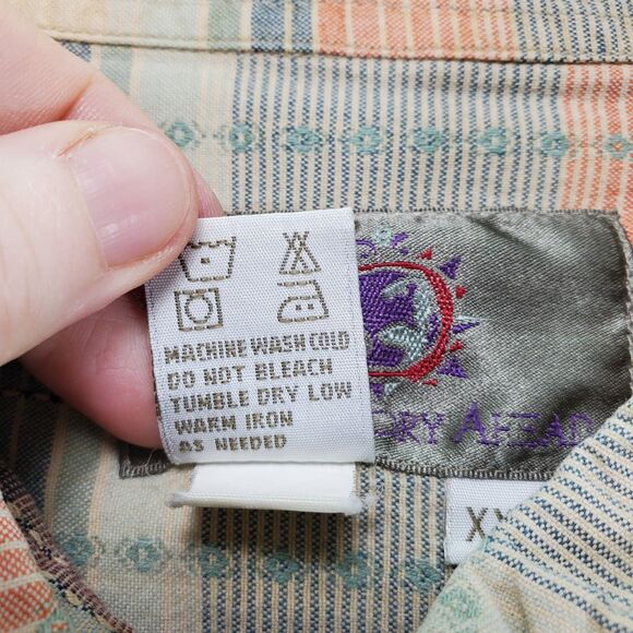 XXL The Territory Ahead Plaid Shirt Button Down Men's Long Sleeve Pocket - Picture 5 of 13